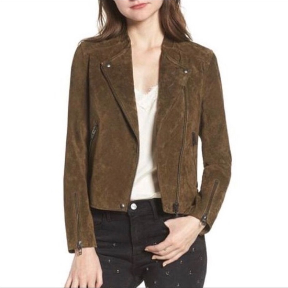 Blank NYC No Limit Suede Moto Jacket